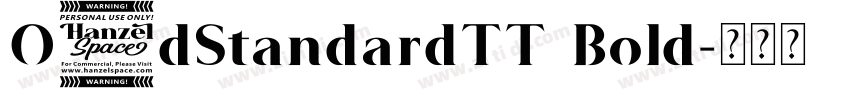 O1dStandardTT Bold字体转换